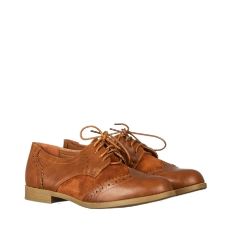 Pantofi dama casual Caseza camel