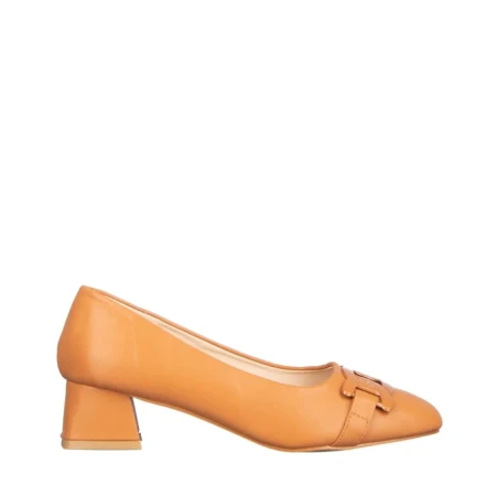 Pantofi dama cu toc Emina camel