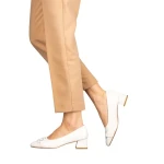 Pantofi dama cu toc Emina albi