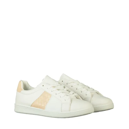 Pantofi sport dama Sezia albi cu bej