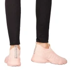 Pantofi sport dama roz din material textil Flove