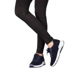 Pantofi sport dama albastri din material textil Bicoz