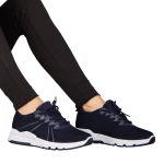 Pantofi sport dama albastri din material textil Bicoz