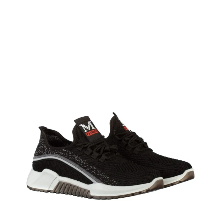 Pantofi sport barbati negri din material textil Mariz