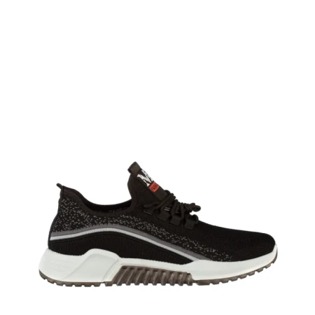 Pantofi sport barbati negri din material textil Mariz