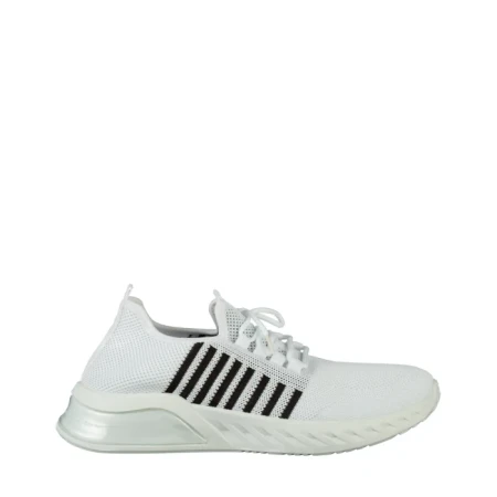 Pantofi sport barbati albi din material textil Dulis