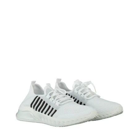 Pantofi sport barbati albi din material textil Dulis