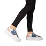 Pantofi sport dama albastri din piele ecologica Medar