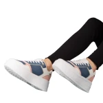 Pantofi sport dama albastri din piele ecologica Medar