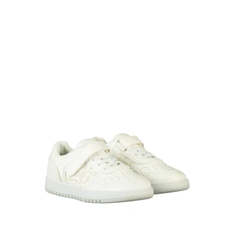 Pantofi sport copii albi din piele ecologica Rizza