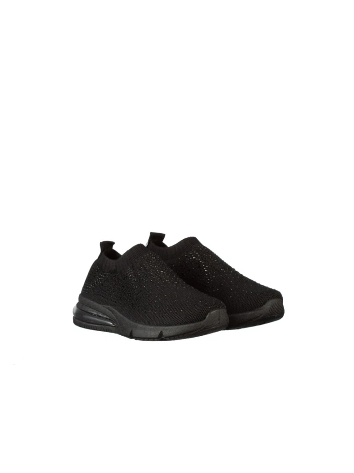 Pantofi sport copii negri din material textil Iutaf