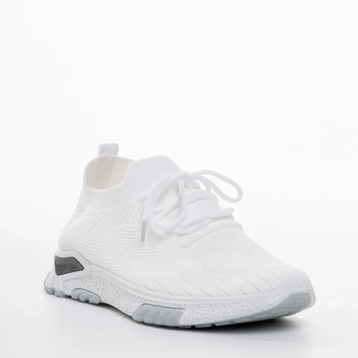 Pantofi sport barbati albi din material textil Todozi