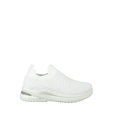 Pantofi sport copii albi din material textil Doston