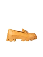 Mocasini dama camel din piele ecologica Mantiq