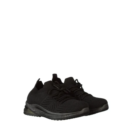 Pantofi sport copii negri din material textil Kimmy