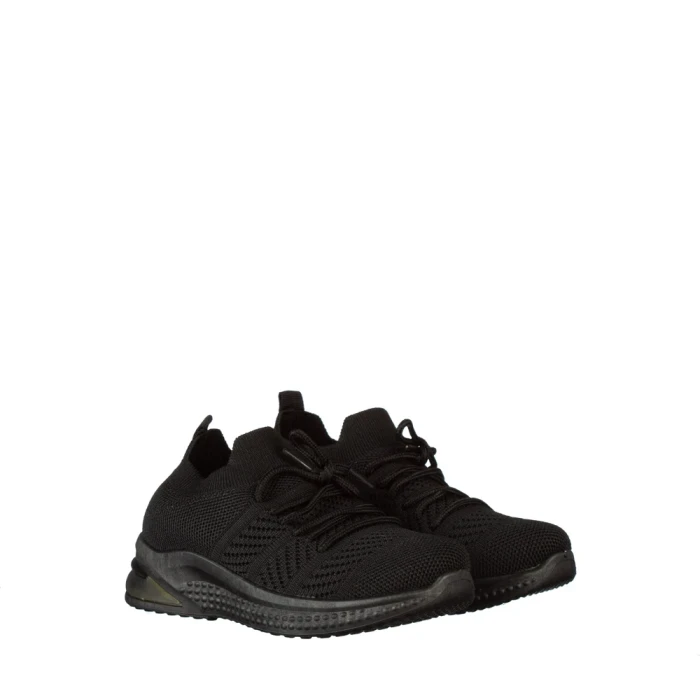 Pantofi sport copii negri din material textil Kimmy