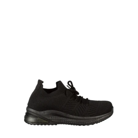 Pantofi sport copii negri din material textil Kimmy