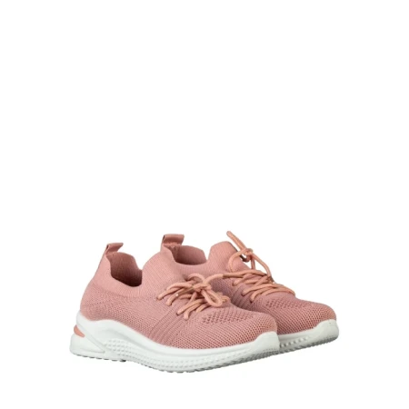 Pantofi sport copii roz din material textil Fantase