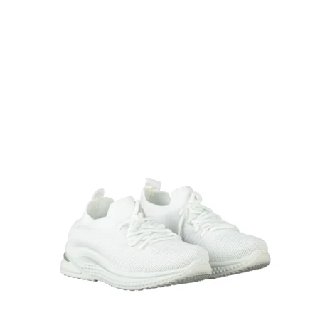 Pantofi sport copii albi din material textil Fantase