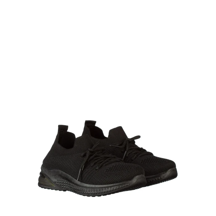 Pantofi sport copii negri din material textil Fantase