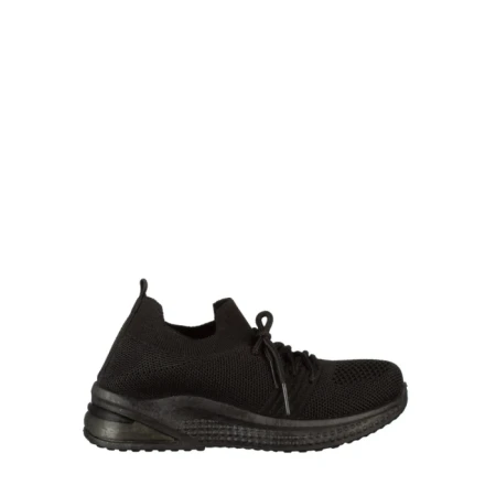 Pantofi sport copii negri din material textil Fantase