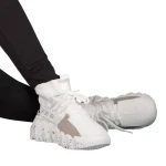 Pantofi sport dama albi din material textil Meil