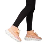 Pantofi sport dama roz din material textil Meil