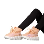 Pantofi sport dama roz din material textil Meil
