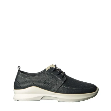 Pantofi dama casual fara toc din piele naturala albastri Dollan