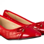 Pantofi dama cu toc rosii din piele ecologica Grece