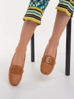 Mocasini dama camel din piele ecologica Addison