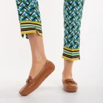 Mocasini dama camel din piele ecologica Cecil
