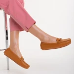 Mocasini dama camel din piele ecologica Ariella