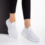 Pantofi sport dama albi din material textil Erimona