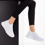 Pantofi sport dama albi din material textil Erimona