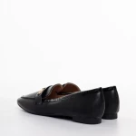 Mocasini dama negri din piele ecologica Genevieve