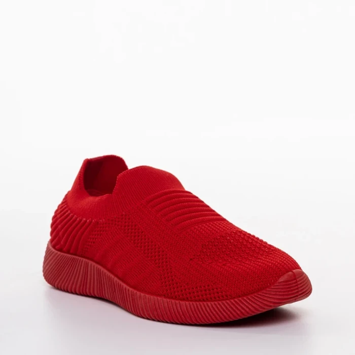 Pantofi sport copii rosii din material textil Luna