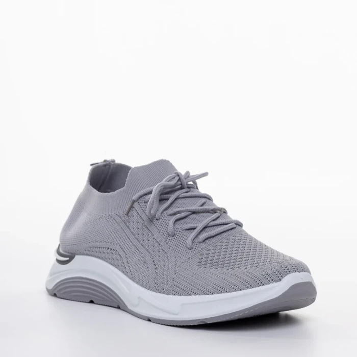 Pantofi sport dama gri din material textil Journi