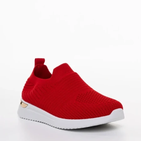 Pantofi sport copii rosii din material textil Avery