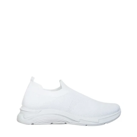 Pantofi sport dama albi din material textil Sky