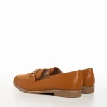 Mocasini dama camel din piele ecologica Vance