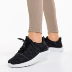 Pantofi sport dama negri din material textil Thiago