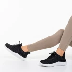 Pantofi sport dama negri din material textil Thiago