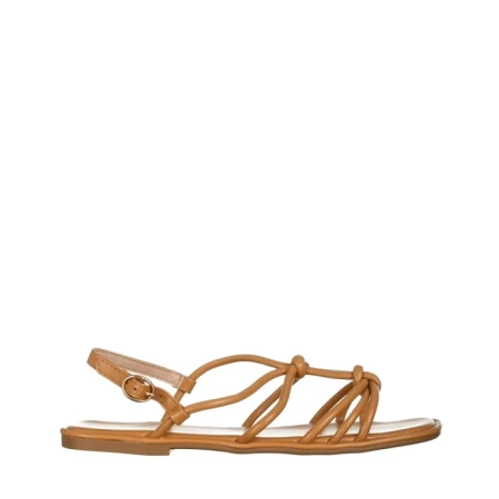 Sandale dama bej din piele ecologica Shape