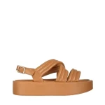 Sandale dama camel din piele ecologica Aryna