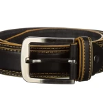 Curea barbati B379 neagra cu auriu