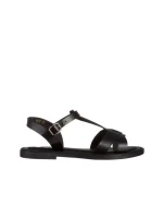 Sandale dama negre din piele ecologica Deisha