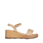 Sandale dama camel din piele ecologica Yadira