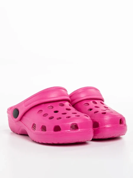 Papuci copii fucsia din material sintetic Ocean