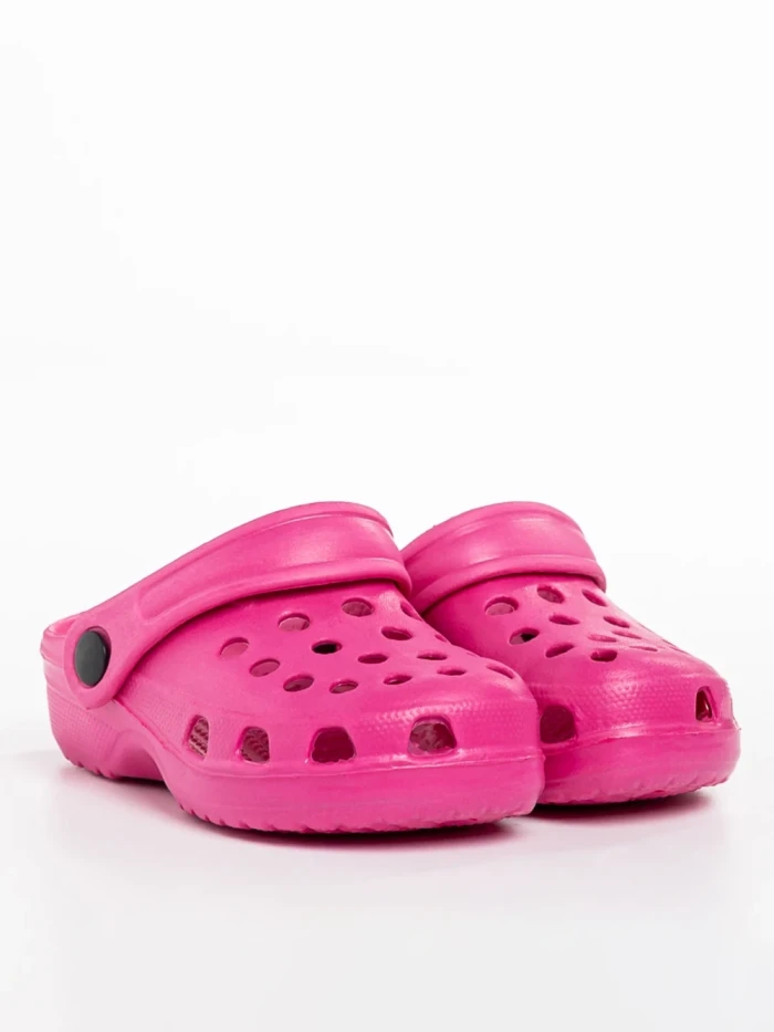 Papuci copii fucsia din material sintetic Ocean